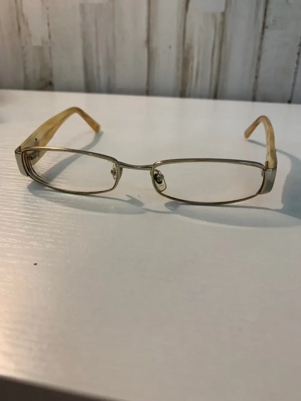 Versace Eyeglasses Frames Womens Gold/Yellow Rhinestone